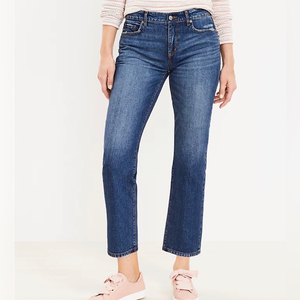 Loft Curvy Straight Crop Jean size 26/2